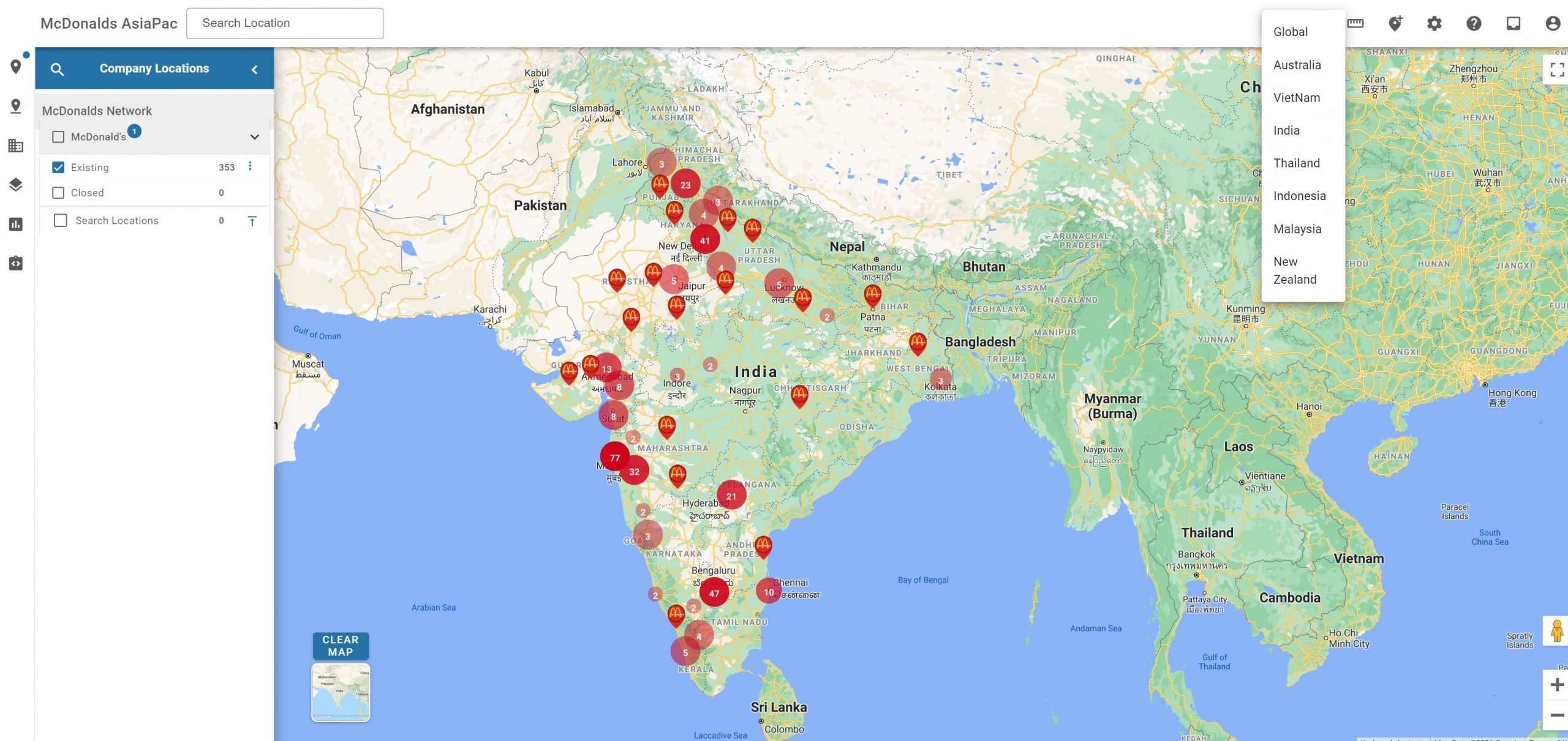 Multi Variable Countries - One Account - India Multiple variable countries - one account (India)